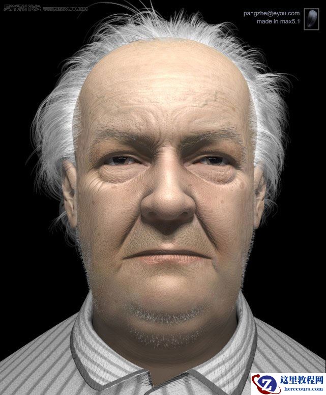 3D MAX实例教程：写实人物角色复杂贴图制作讲解