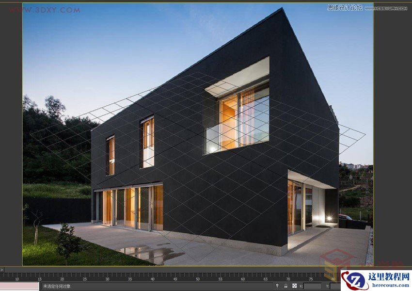 3DMAX巧用透视匹配给照片建模