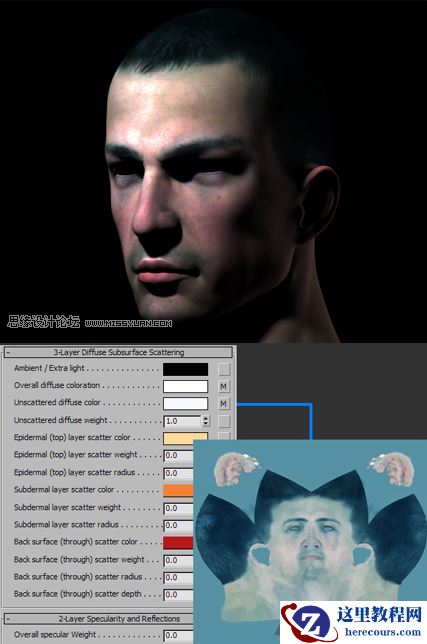3ds Max的mental ray皮肤3S的经典教程