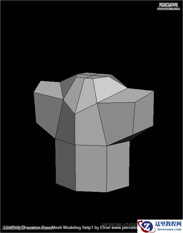 3DMAX建模教程:简单干净的多边形人物建模