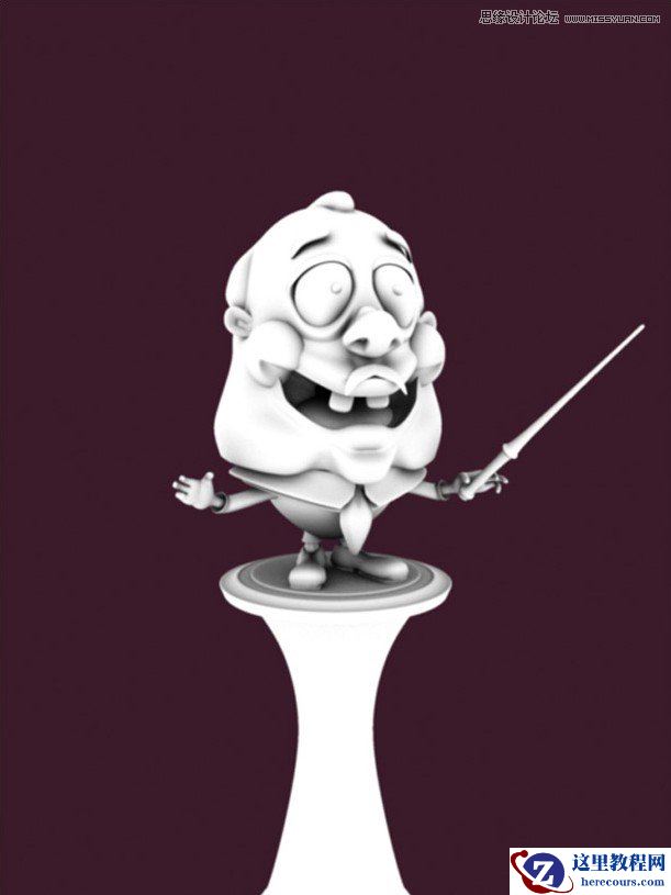 3DMAX制作卡通风格的指挥家教程