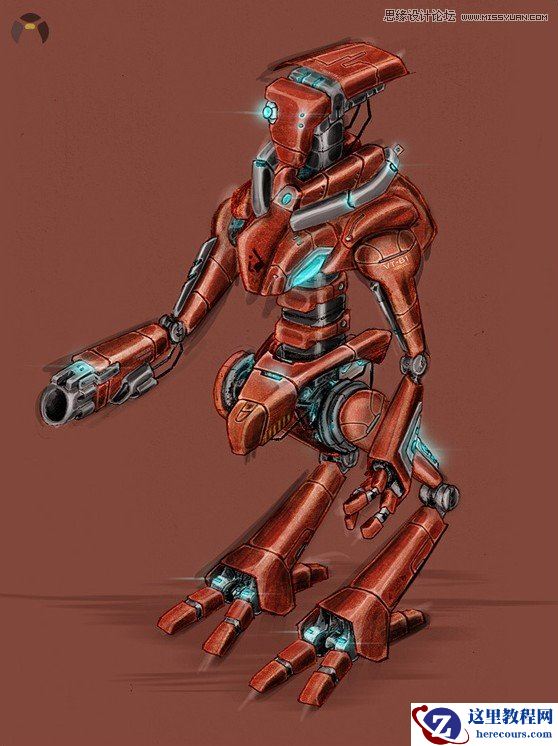 3DMAX制作超酷的外星机器人