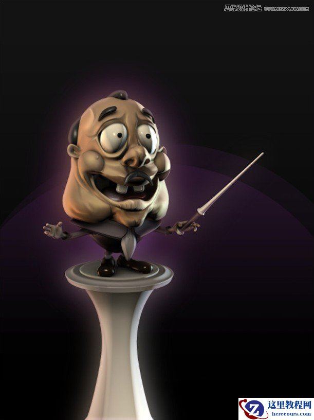 3DMAX制作卡通风格的指挥家教程