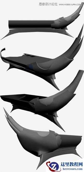 3DMAX制作在大海中航行的帆船