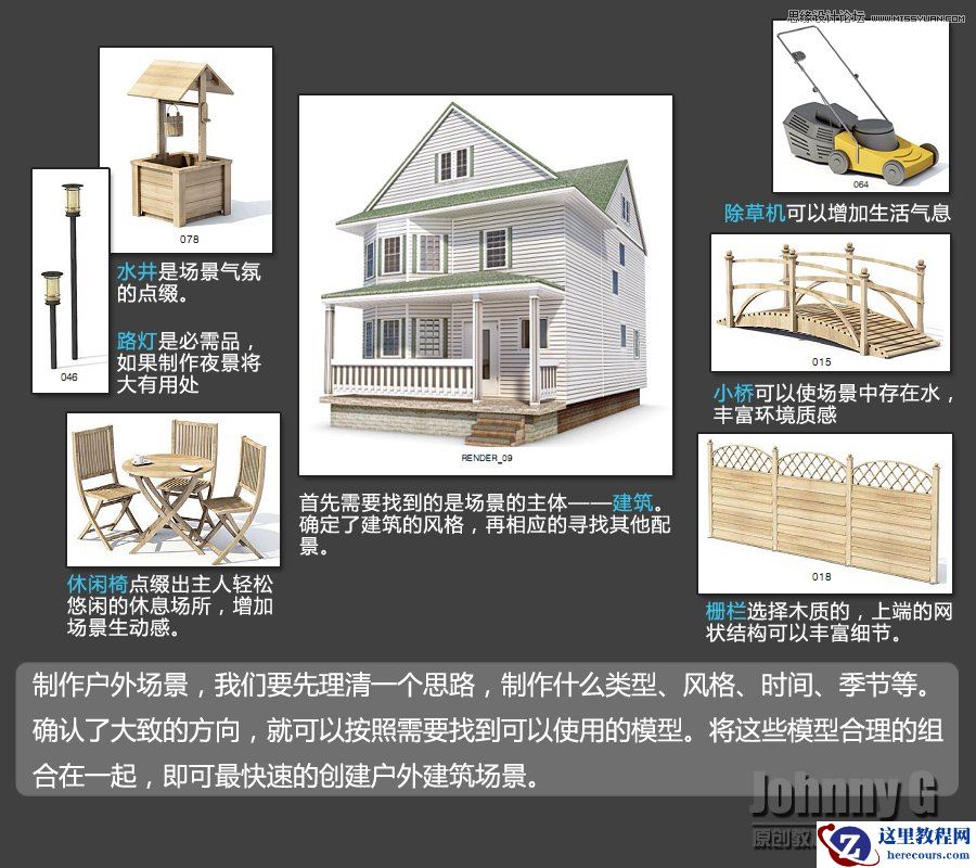 3DSMAX打造欧式别墅外景图教程