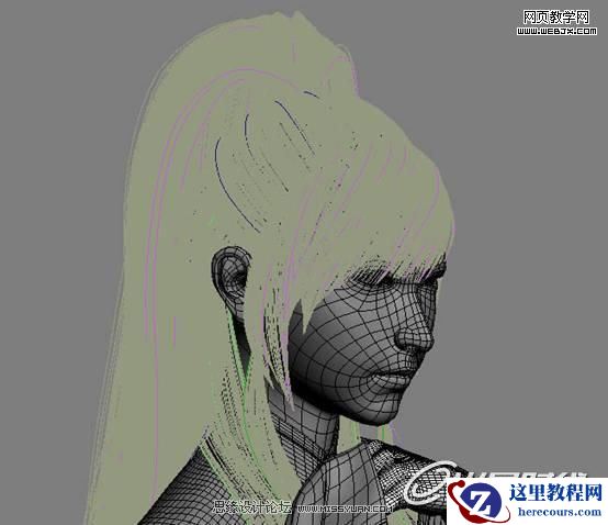 3ds Max制作风情万种的漂亮白发妖精