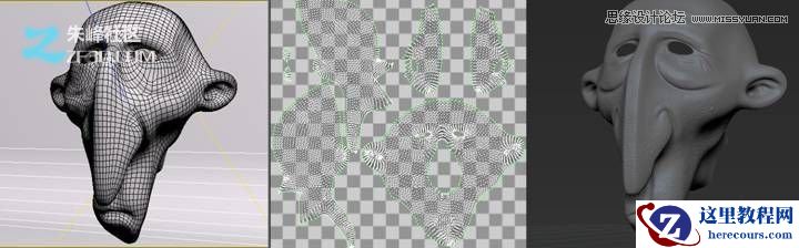 3dmax和zbrush制作瘦老头打鸟行动