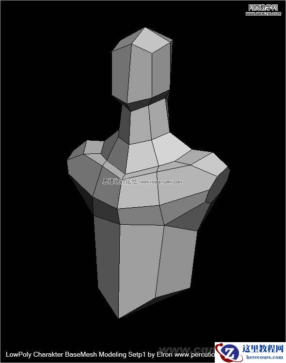 3DMAX建模教程:简单干净的多边形人物建模
