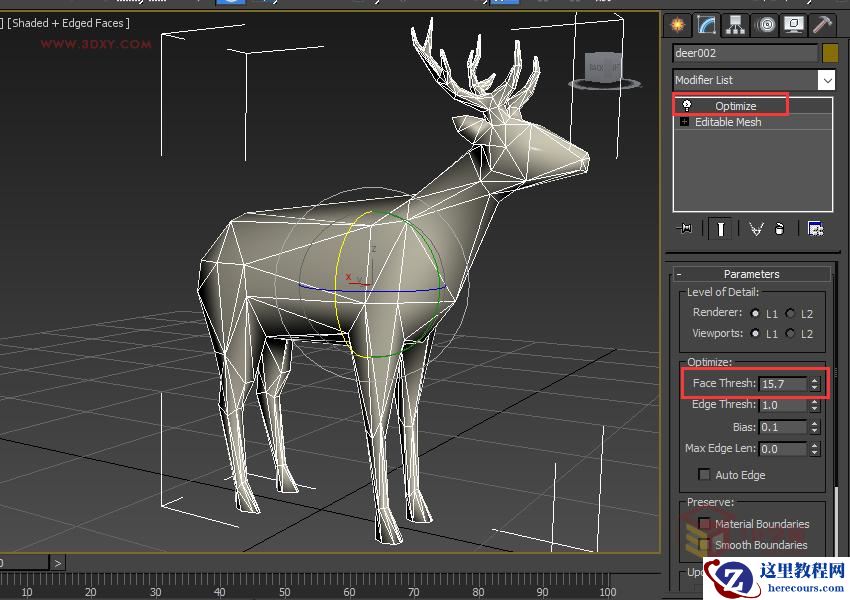 3ds Max快速打造网格特效的麋鹿效果