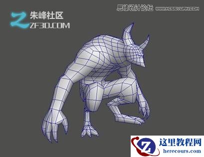 3dsMAX制作火离妖游戏模型过程