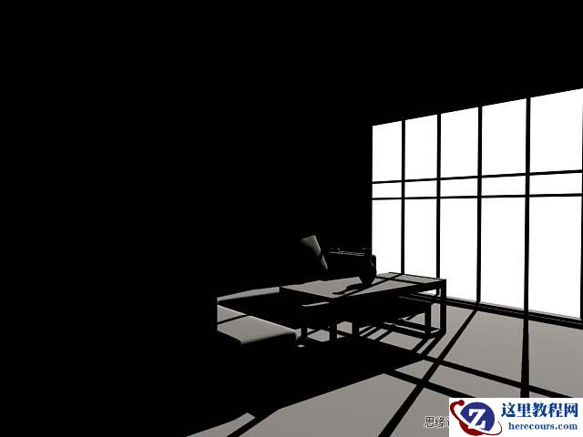 3DMAX实例教程：简单的室内场景渲染教程