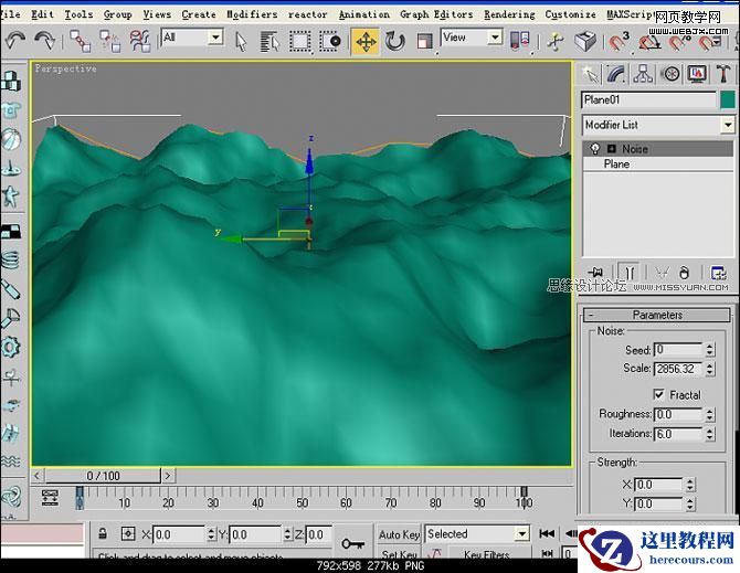 3ds Max实例教程:等高线制作山路建模
