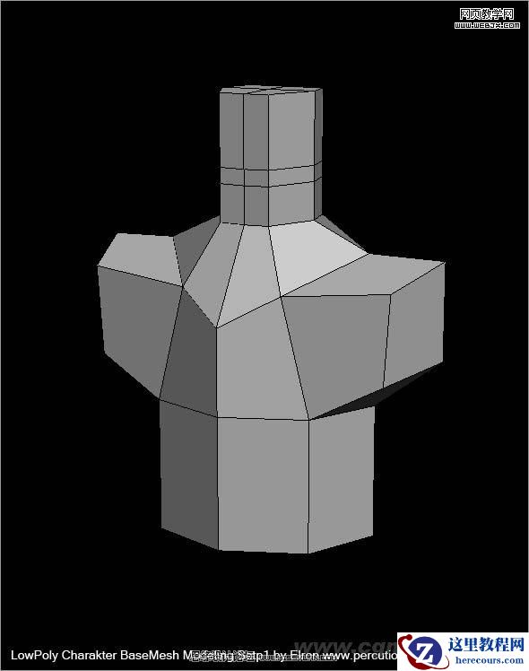 3DMAX建模教程:简单干净的多边形人物建模