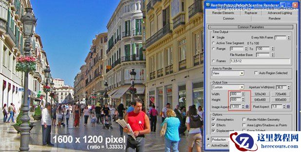 3Dmax基础教程:六步设置3dsmax的相机匹配