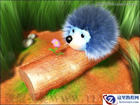 3D Max使用Hair and Fur修改器设置毛发效果