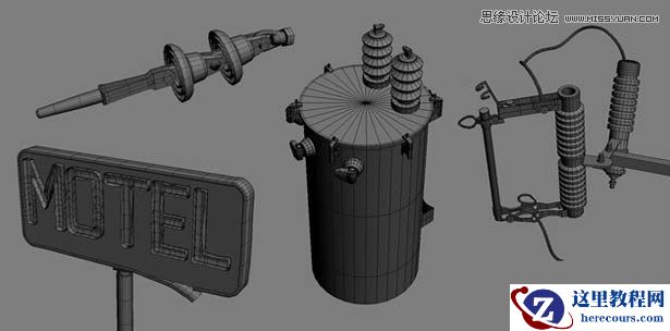3ds Max制作马路上的破旧汽车教程
