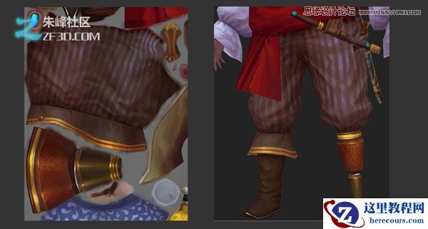 3d制作网游中胖胖的海盗效果图