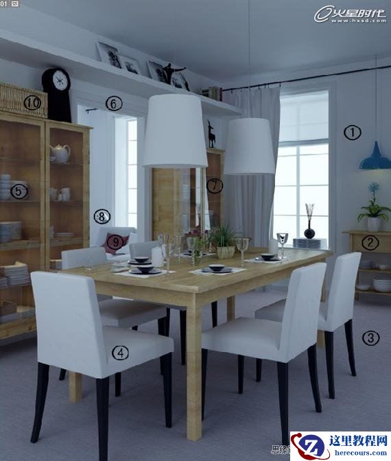 3DMAX教程：V-Ray室内场景渲染技巧解析