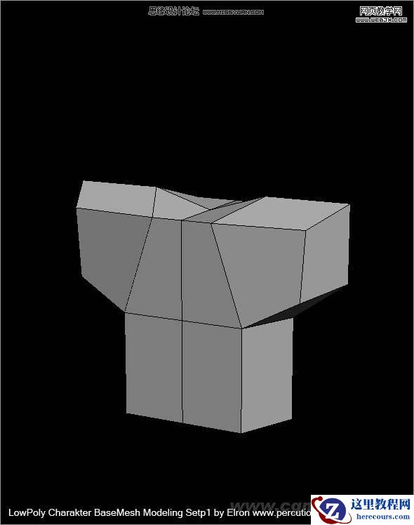 3DMAX建模教程:简单干净的多边形人物建模