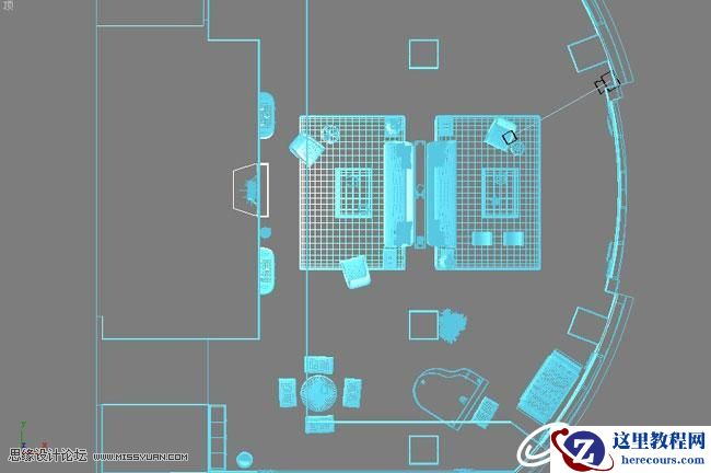 3D MAX实例教程：欧式客厅夜景渲染解析