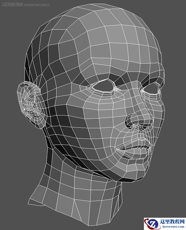 3D MAX建模教程：女性角色模型解析