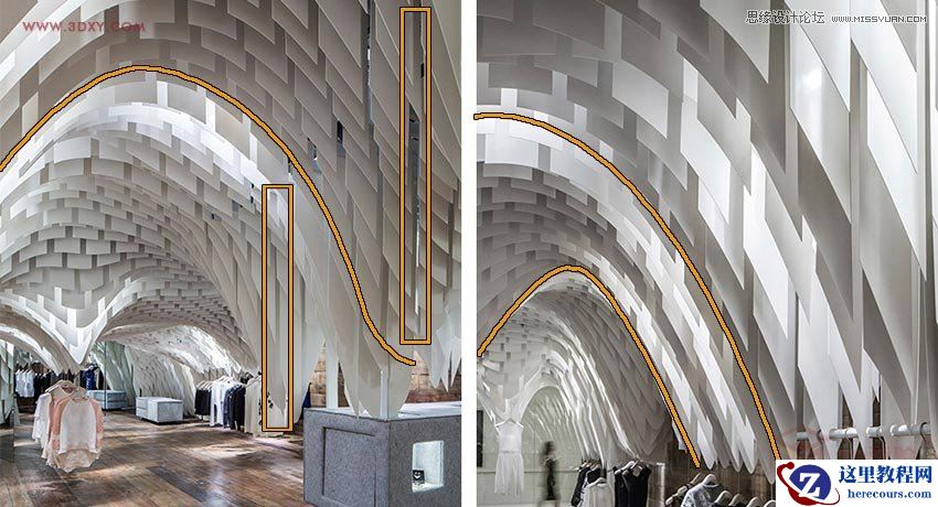 3DMAX给时尚大气的异形天花吊顶建模