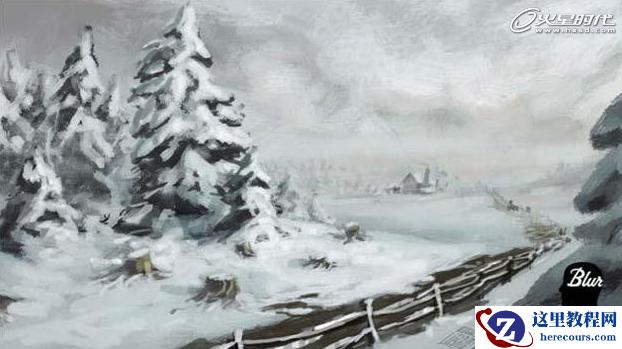 3ds Max实例教程：逼真的雪地场景制作解析