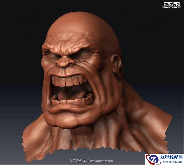 3dsmax实例教程：打造红巨人浩克