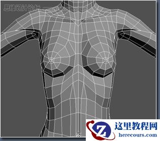 3D MAX建模教程：女性角色模型解析
