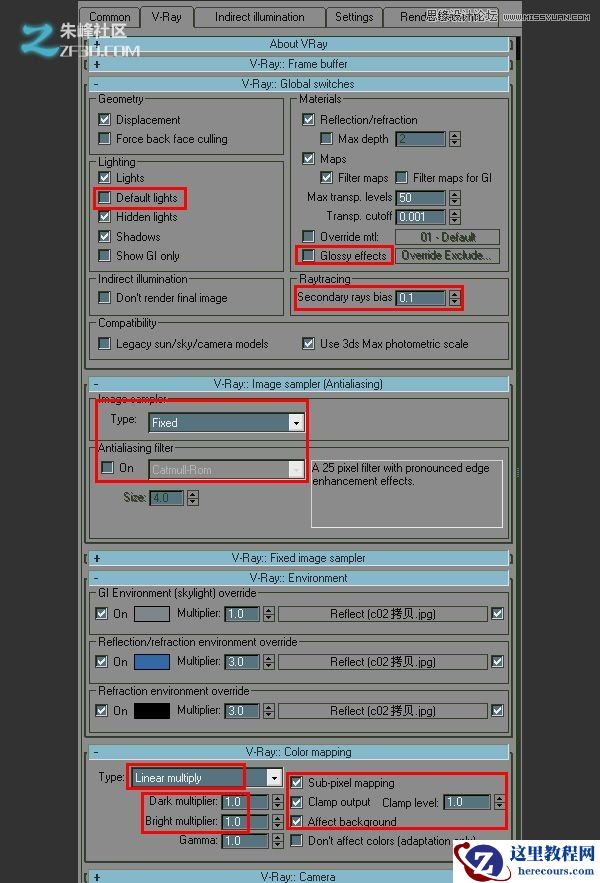 3dmax融合后期制作超酷室外效果图