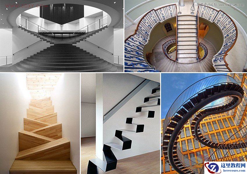 3DMAX快速制作艺术楼梯模型教程