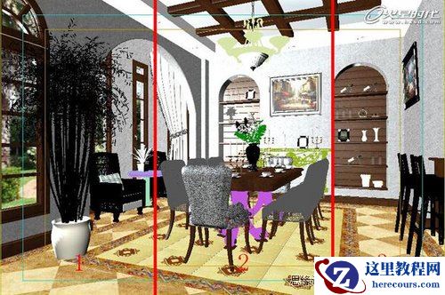 3DMAX实例教程：VRay打造精致乡村风格餐厅