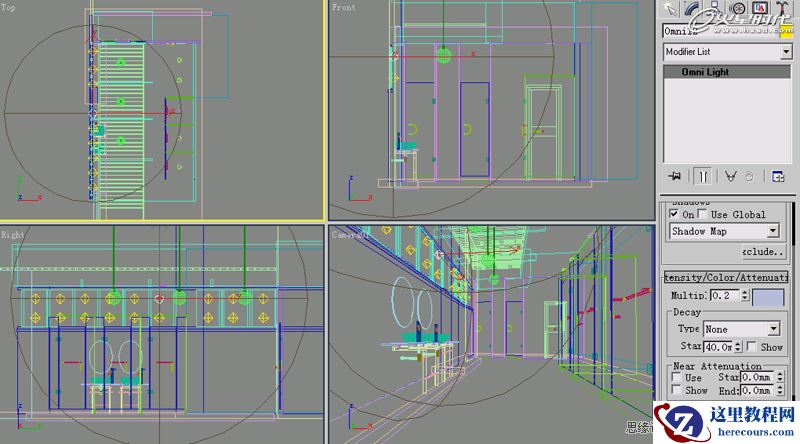 3DMAX基础教程：公共卫生间效果图渲染