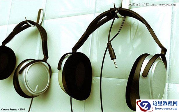 3DSMAX制作逼真的电脑耳机教程