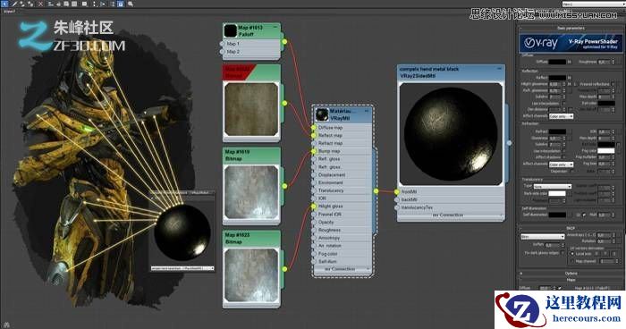 3dmax和zbrush制作格斗机器忍者教程