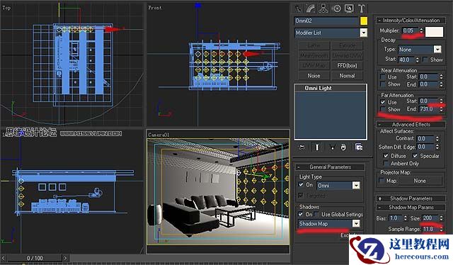 3DMAX实例教程：简单的室内场景渲染教程