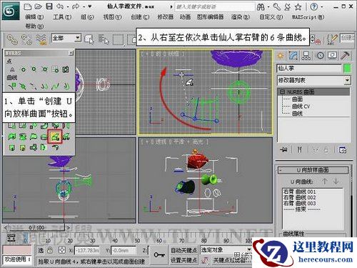 仙人掌的3DMAX NURBS建模教程