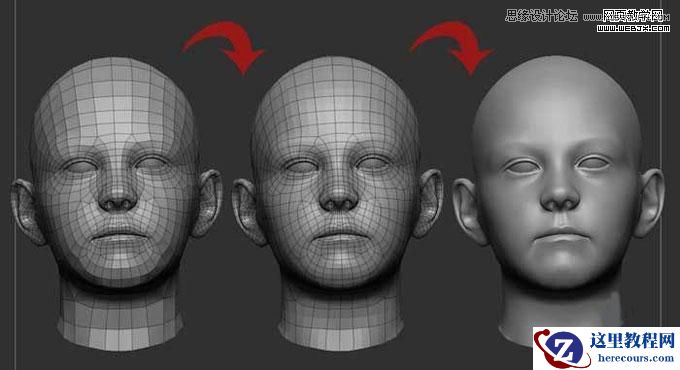 3DMAX建模教程:制作忧愁的Petra女孩