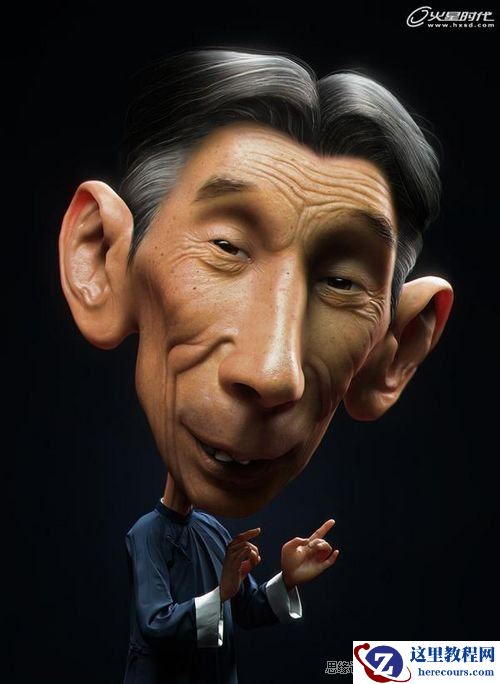 3DMAX教程：演员《马三立》创作详细解析