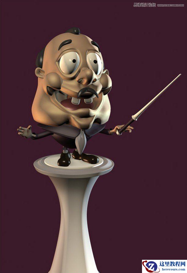 3DMAX制作卡通风格的指挥家教程