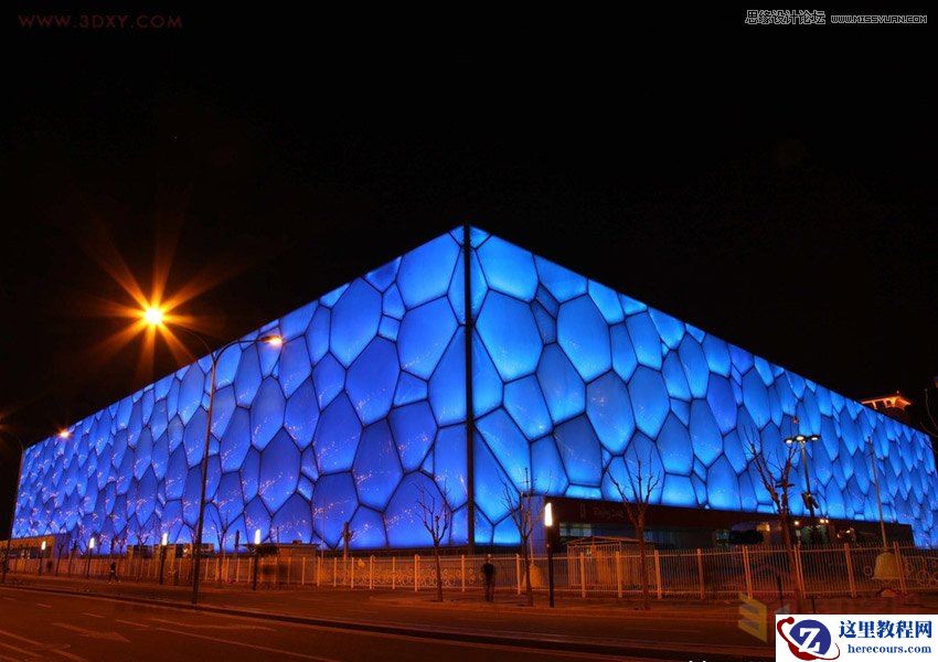 3DMAX详细解析水立方外造型建模教程