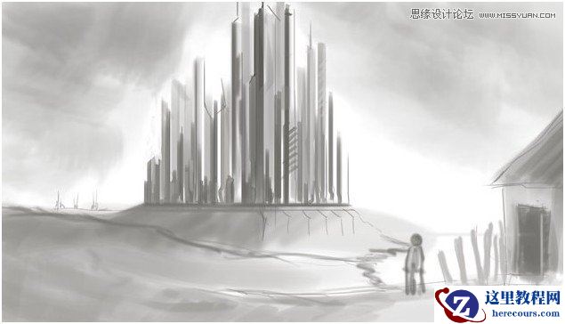 3Dx Max制作月光下的城堡CG场景教程