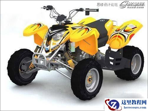 3ds Max制作四轮摩托车实例教程