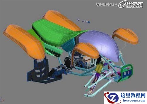 3ds Max制作四轮摩托车实例教程