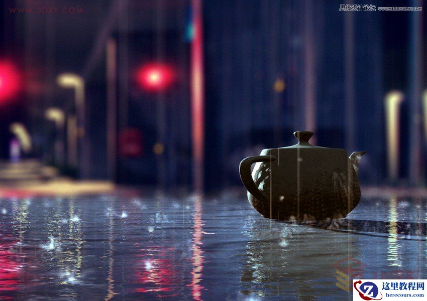 3dMAX巧用粒子流创建雨景特效教程