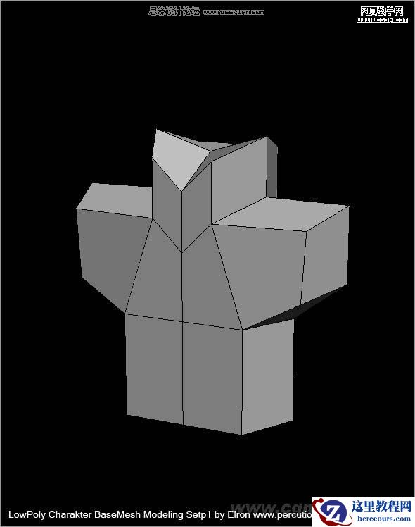 3DMAX建模教程:简单干净的多边形人物建模