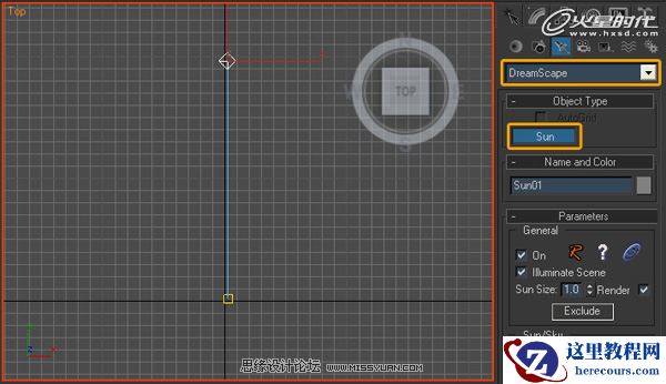 使用3ds Max创建平静的海面和美丽的夕阳