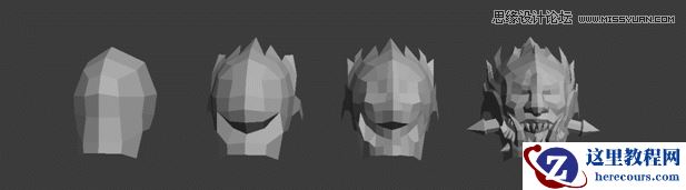 3dsMAX制作火离妖游戏模型过程