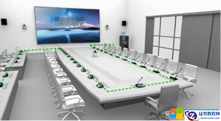 会议室数字会议发言系统话筒连接实现图解教程2