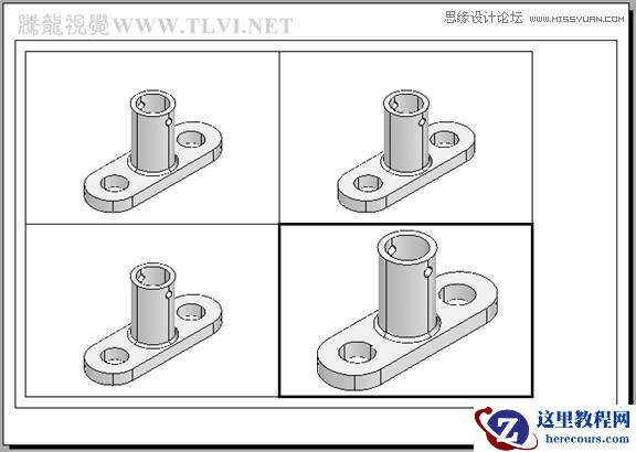 AutoCAD实例教程：中并列视口的打印输出